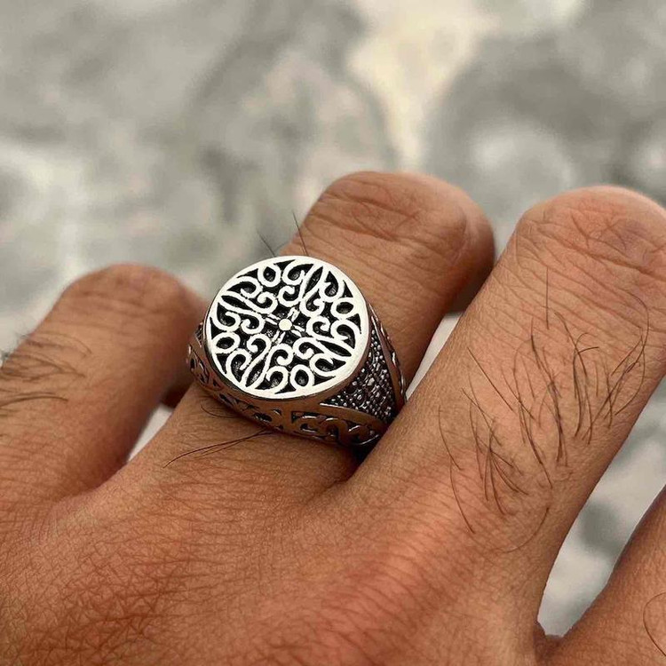 انگشتر مردانه وینتیج عثمانی {کد1268}