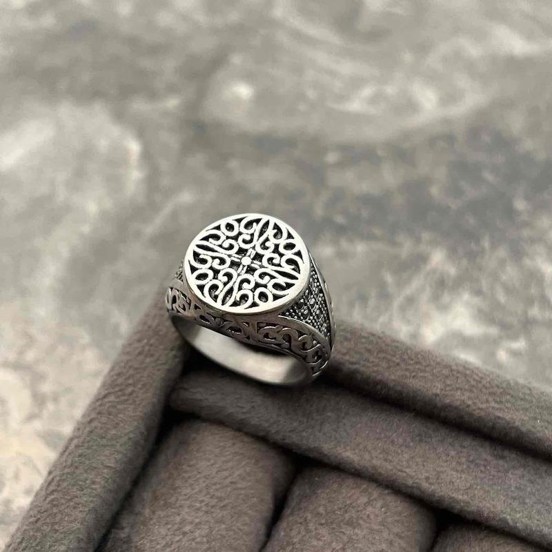 انگشتر مردانه وینتیج عثمانی {کد1268}