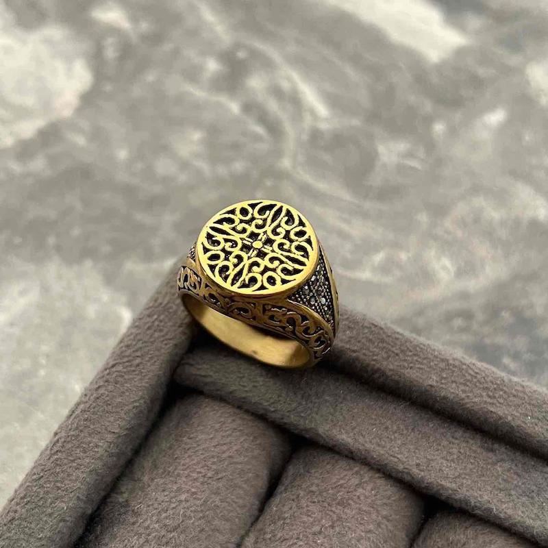 انگشتر مردانه وینتیج عثمانی {کد1267}
