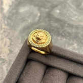 انگشتر شیر طرح طلا {کد1288}