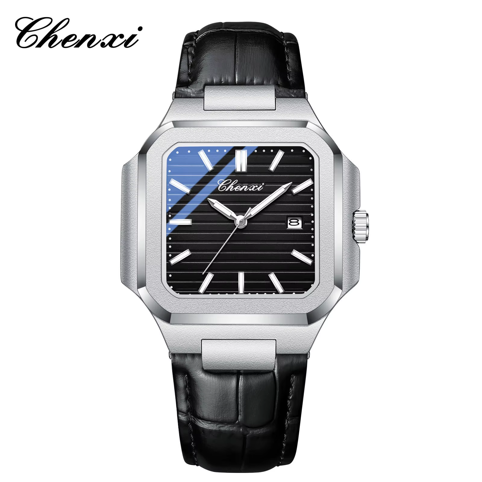 ساعت مچی مردانه چنکسی مدل CHENXI 8266 - مشکی چرم