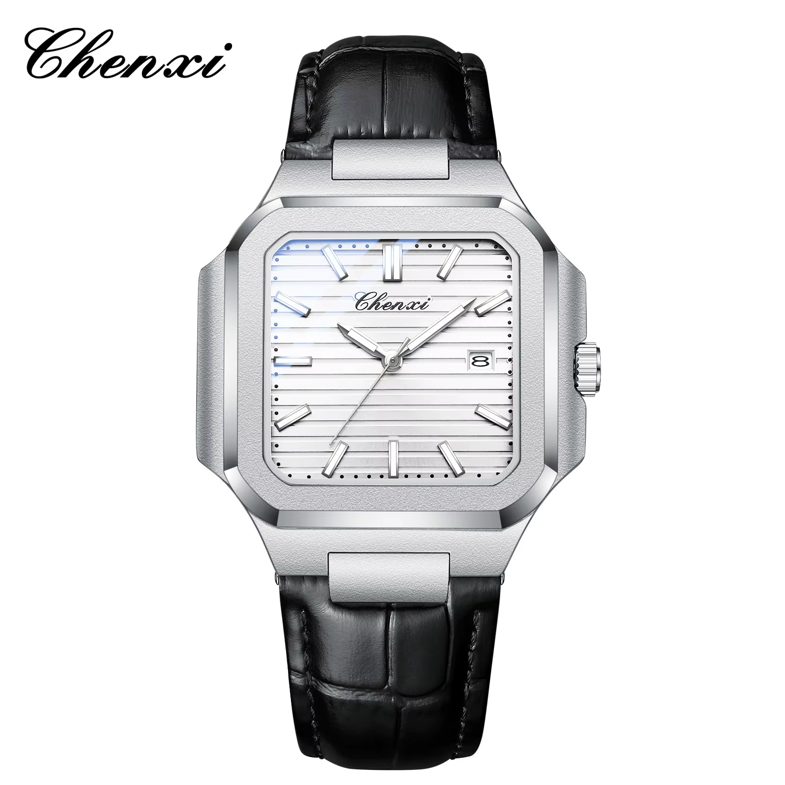 ساعت مچی مردانه چنکسی مدل CHENXI 8266 - سفید چرم