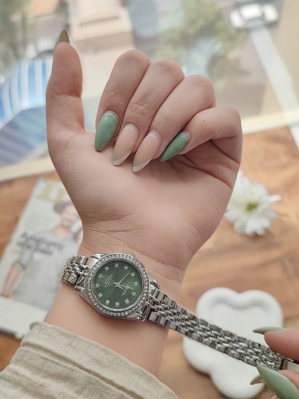 ساعت زنانه رولکس دورنگین 8004997 - رنگ: 5