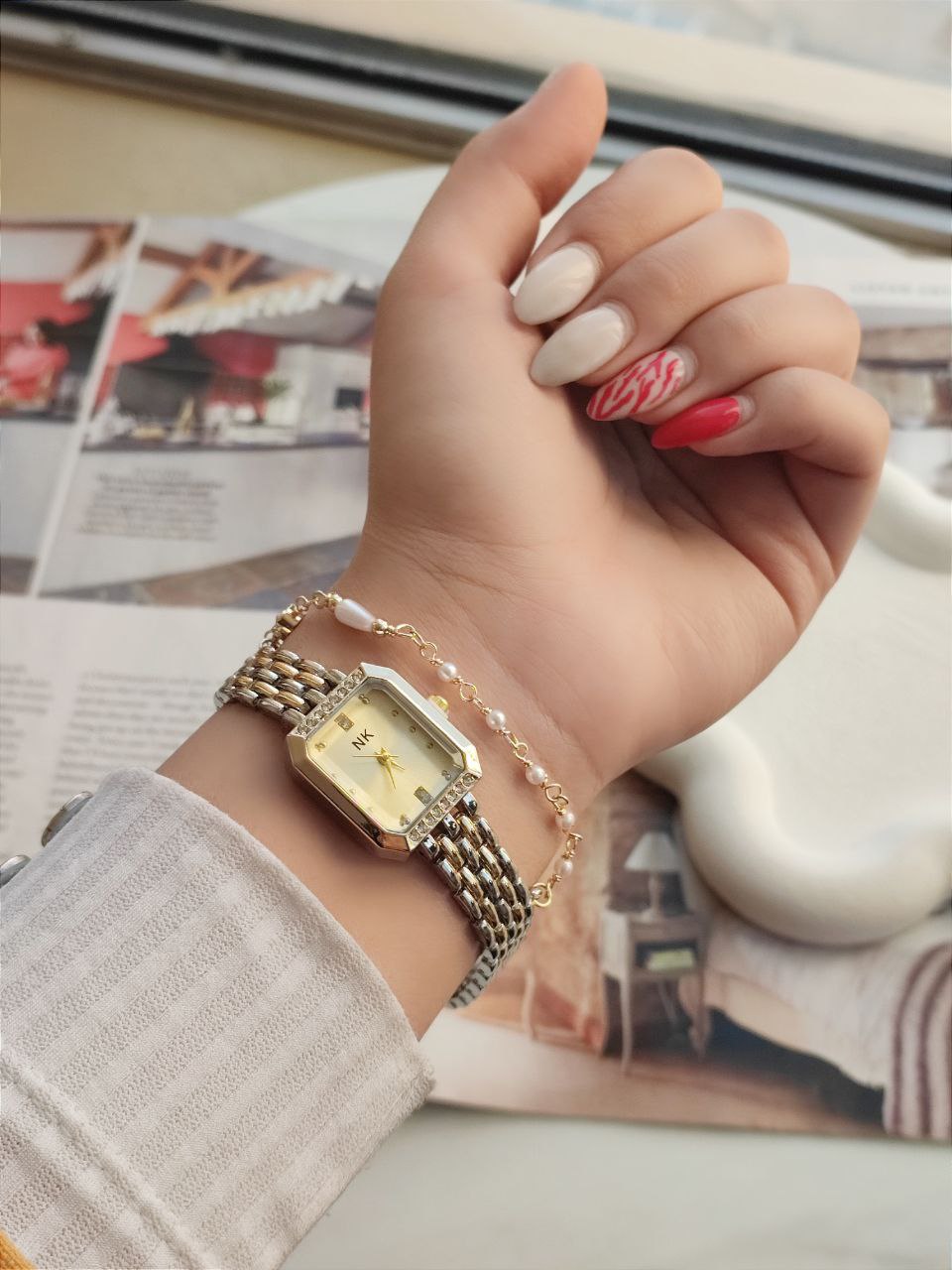 ساعت زنانه فلزی مارک NK 4508549 - رنگ: 6