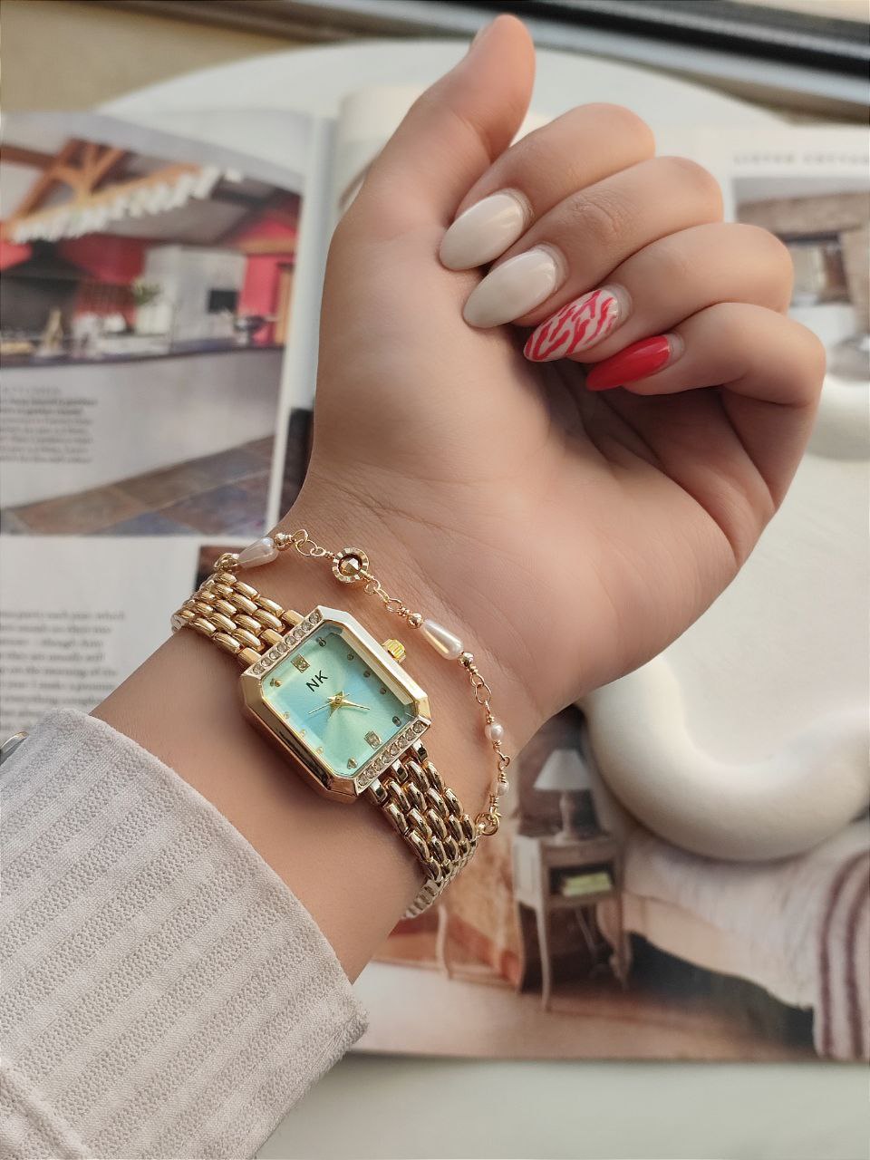 ساعت زنانه فلزی مارک NK 4508549 - رنگ: 2