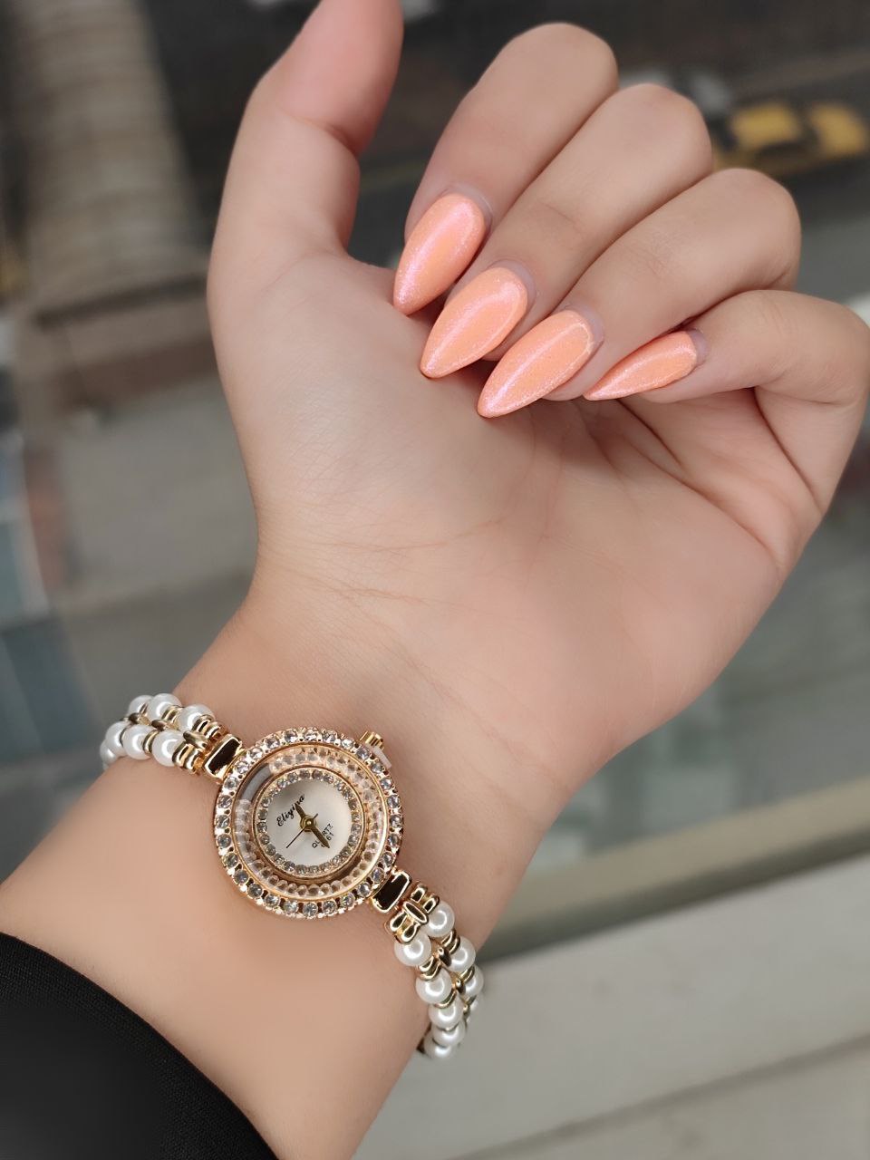 ساعت بند مرواریدی مارک الینا 8155629 - رنگ: 1