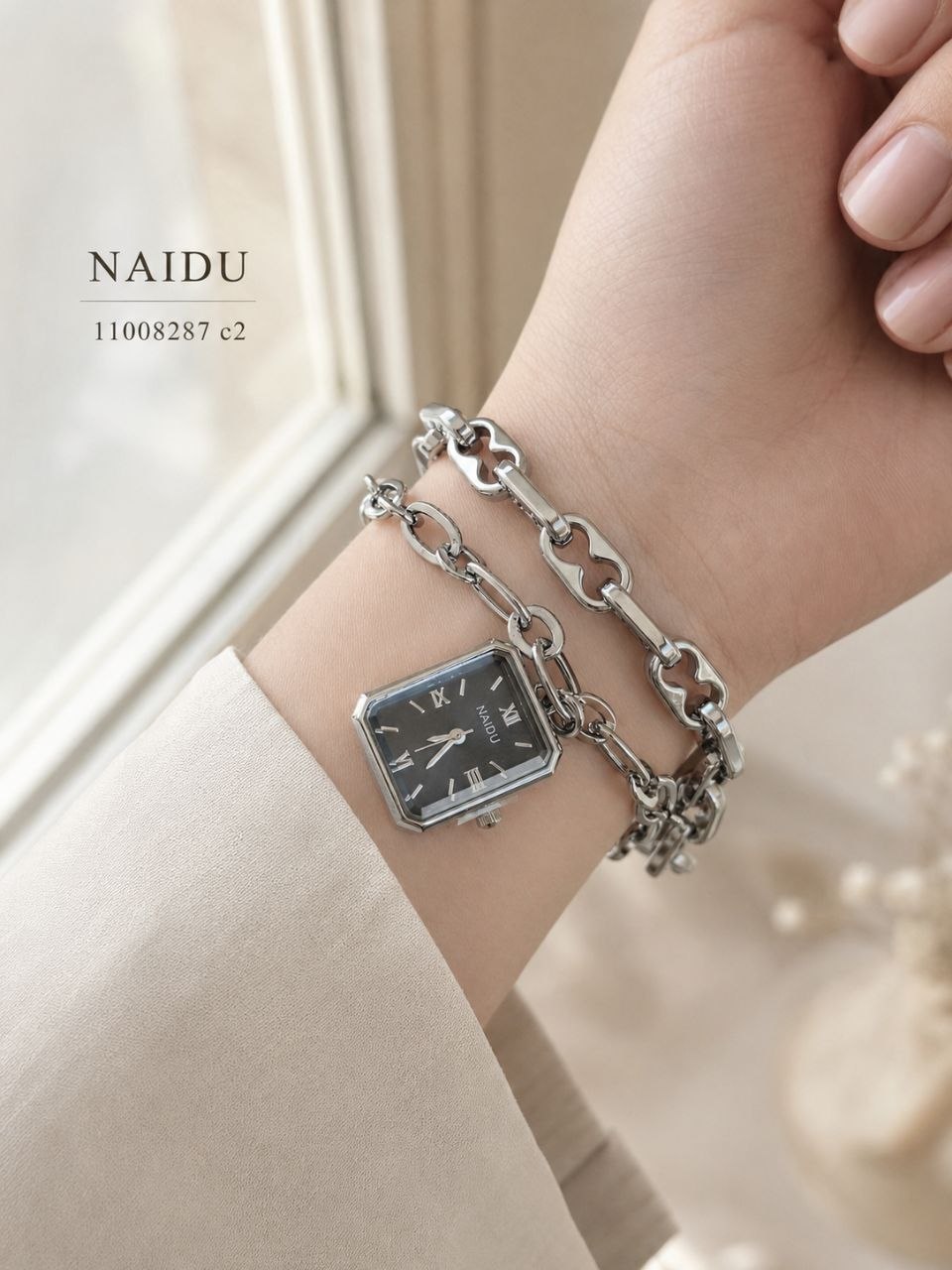 ساعت زنانه دستبندی مارک NAIDU 11008287 - رنگ: 2