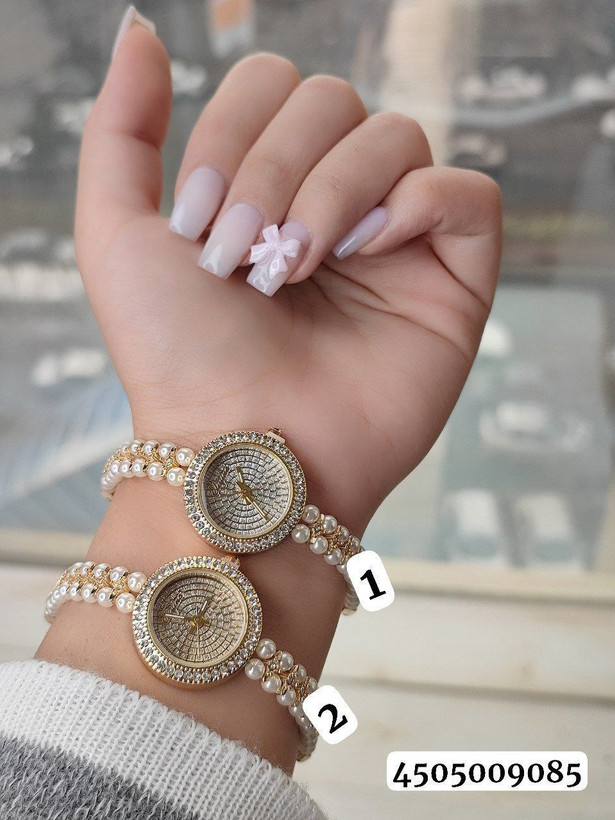 ساعت بند مرواریدی مارک الینا 8159085 - رنگ: 2