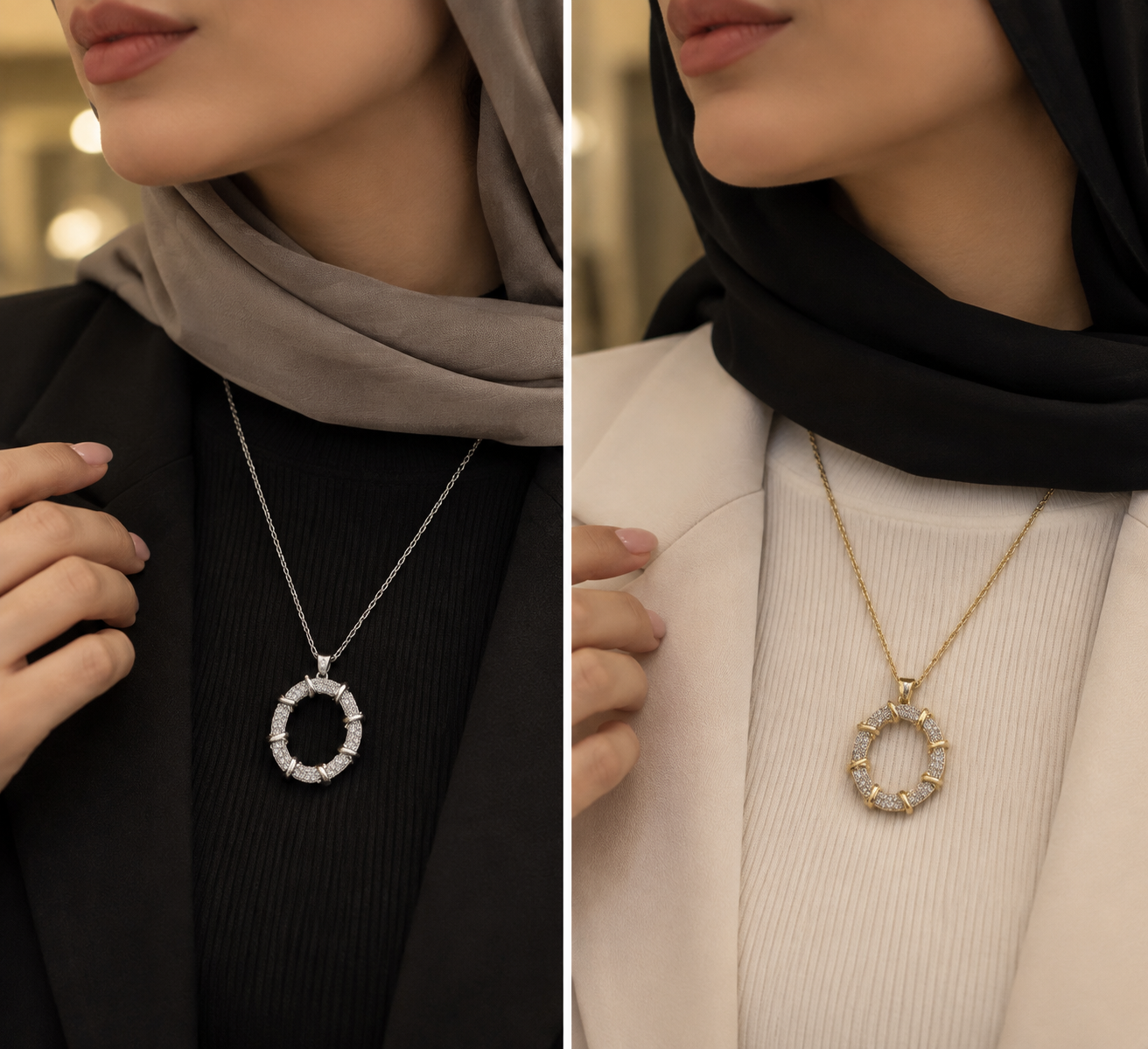 گردنبند مینیمال دخترانه استیل *1*